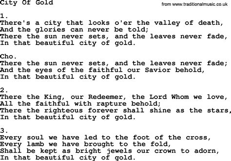 city of gold lyrics